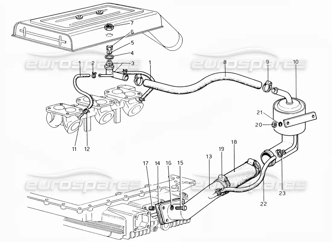 ferrari 206 gt dino (1969) golpe - por diagrama de piezas