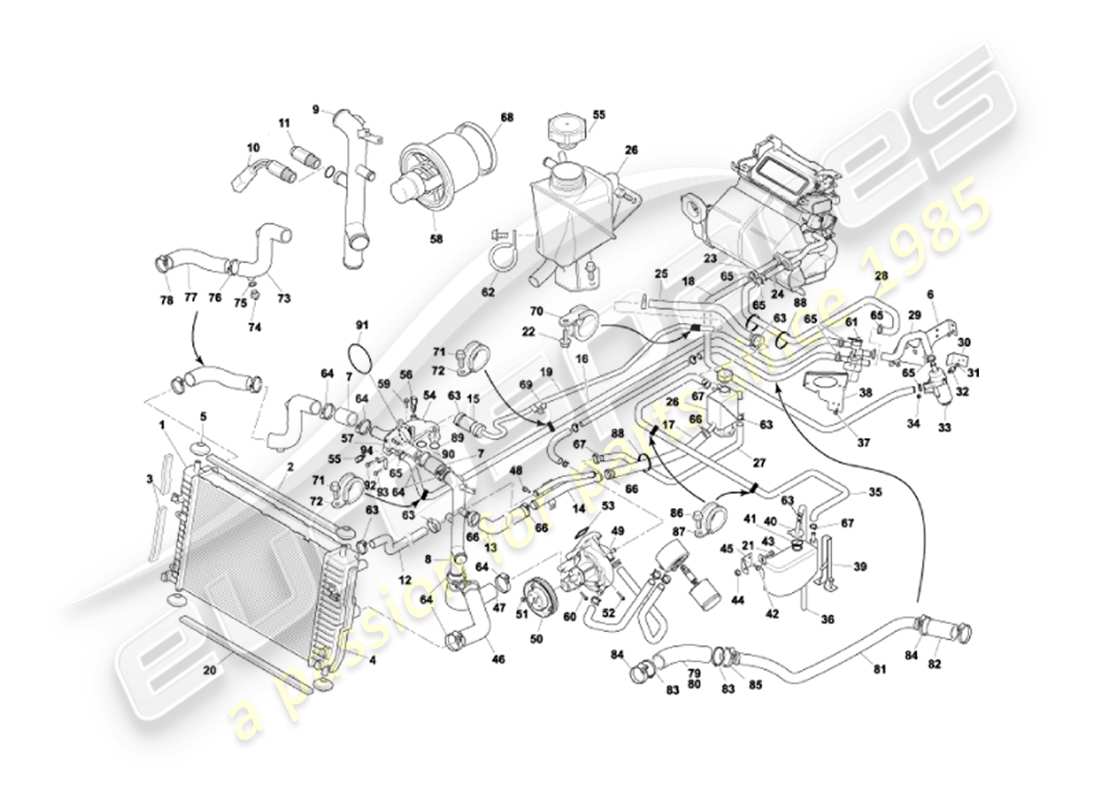 diagrama de pieza que contiene el número de pieza 4g4e-8575-aa