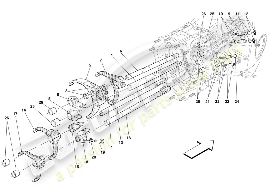 diagrama de pieza que contiene el número de pieza 185566