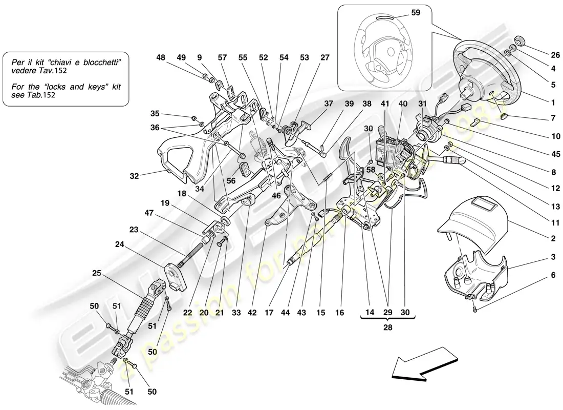 diagrama de pieza que contiene el número de pieza 209191