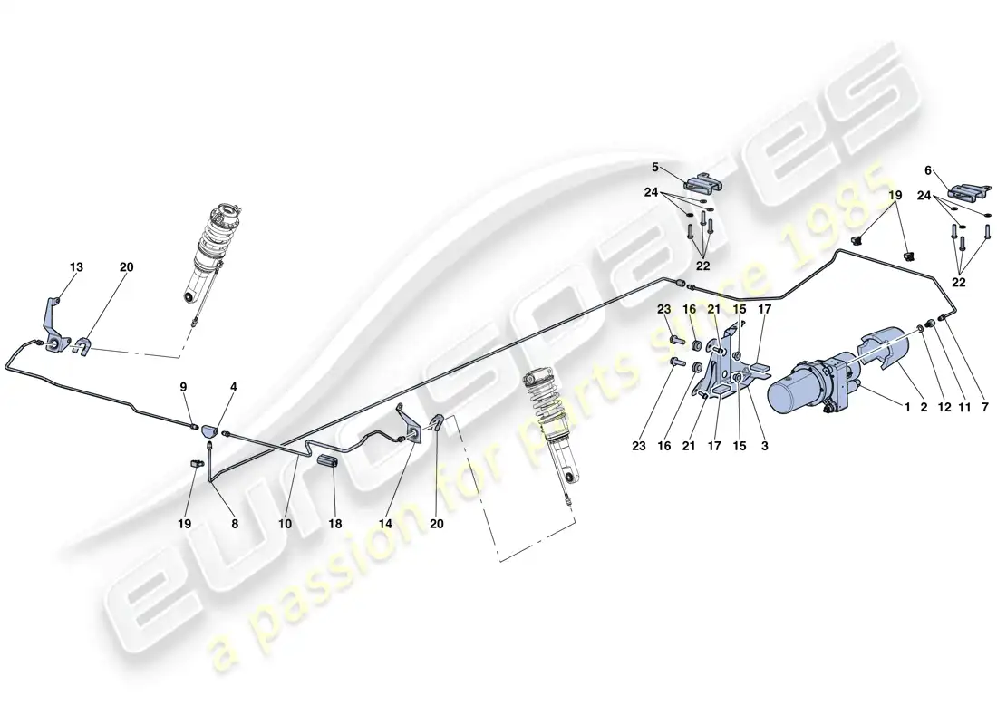 ferrari laferrari aperta (europe) levantar el vehículo diagrama de piezas