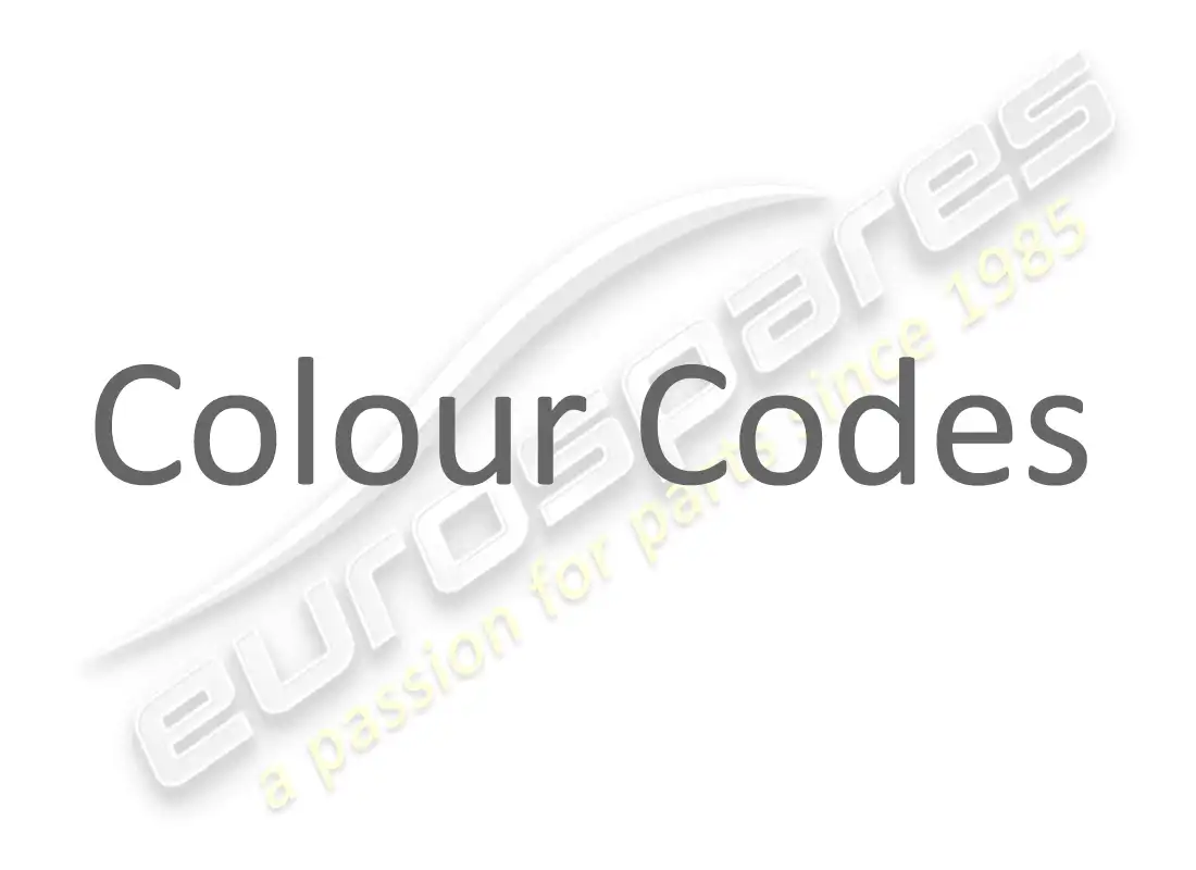 ferrari f12 tdf (europe) códigos de color diagrama de piezas