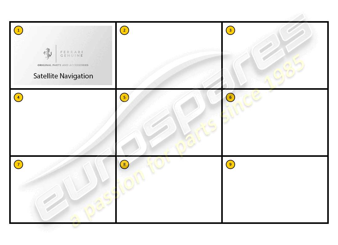 ferrari ff (accessories) equipo - comodidad diagrama de piezas