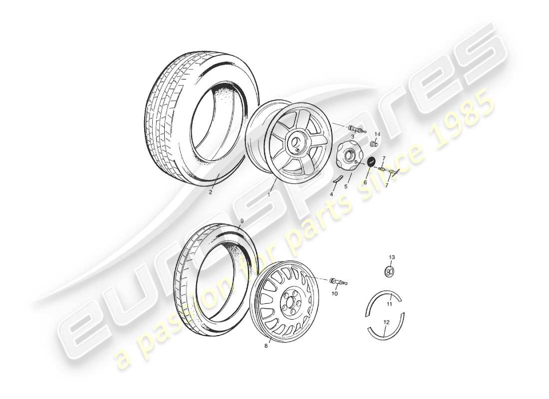 un diagrama de piezas del catálogo de piezas aston martin v8 virage (1999)