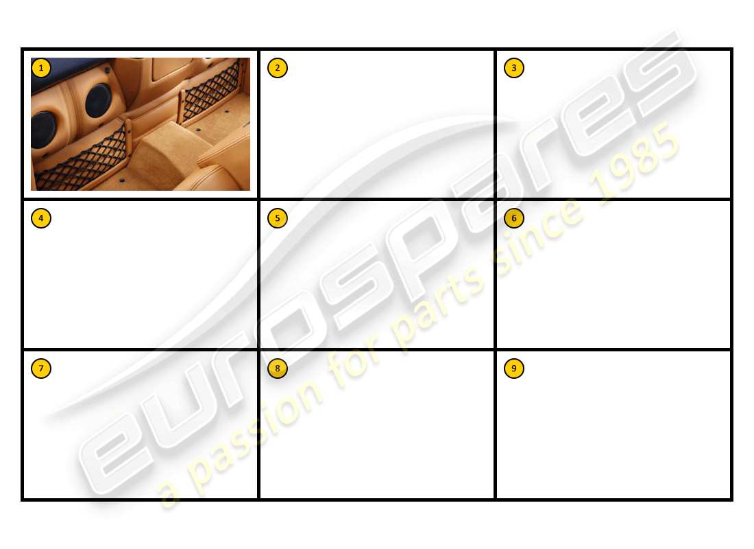 ferrari f430 coupe (accessories) equipo: equipaje, diagrama de piezas de retención