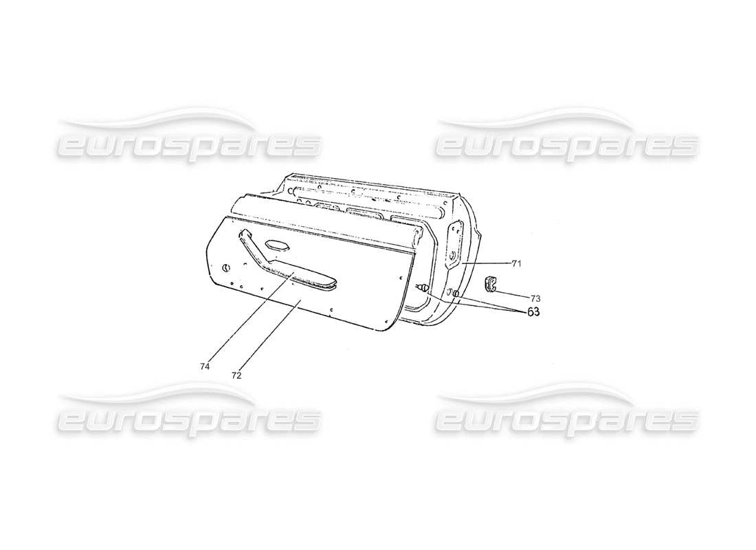 ferrari 275 (pininfarina coachwork) diagrama de piezas del gruppo porte