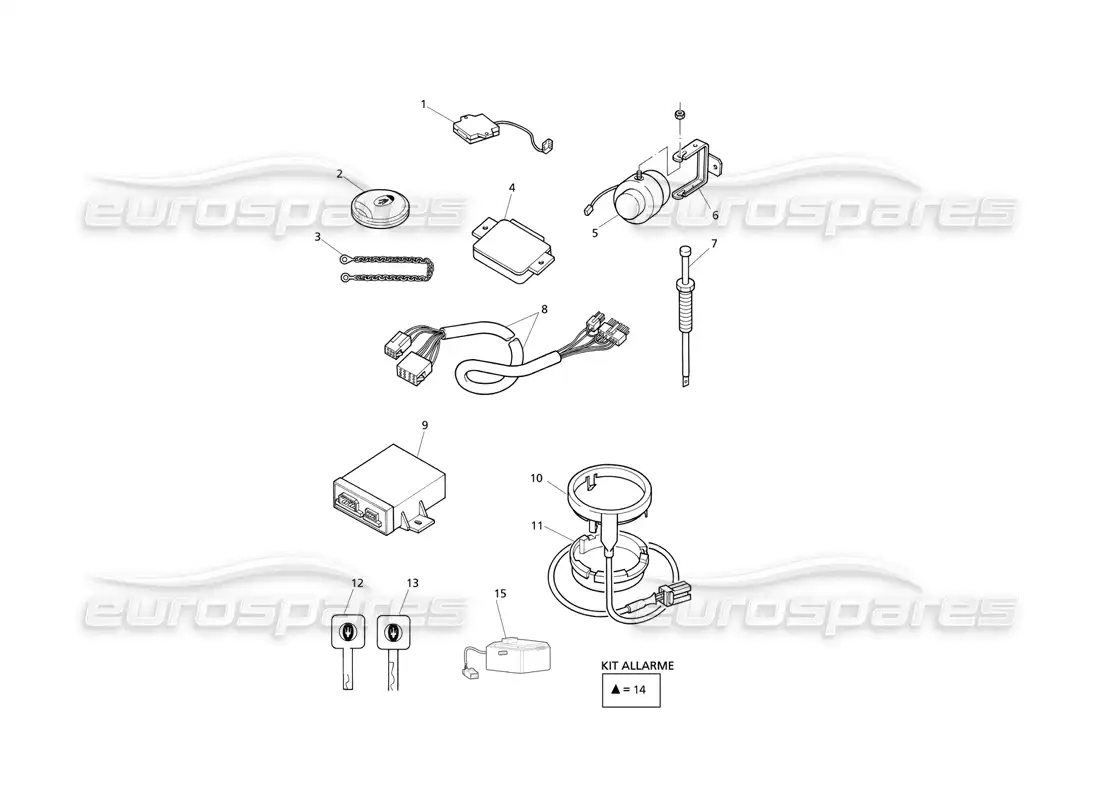 maserati qtp v8 evoluzione sistemas antirrobo diagrama de piezas
