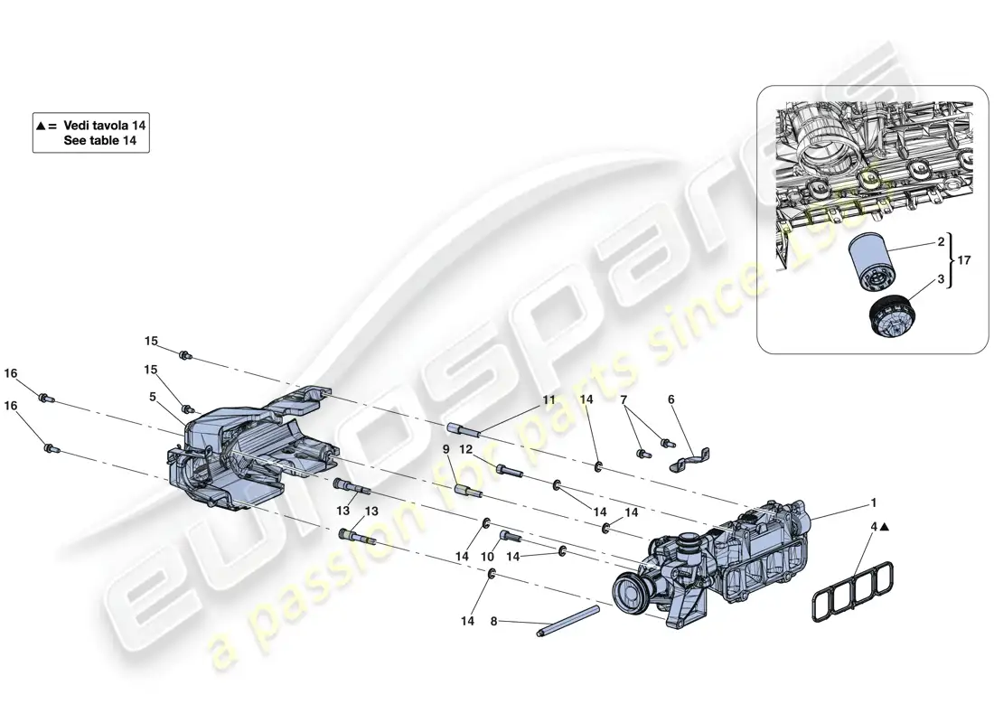 ferrari laferrari aperta (europe) bomba de aceite diagrama de piezas