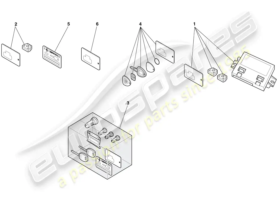 ferrari f430 scuderia (europe) kit inmovilizador diagrama de piezas