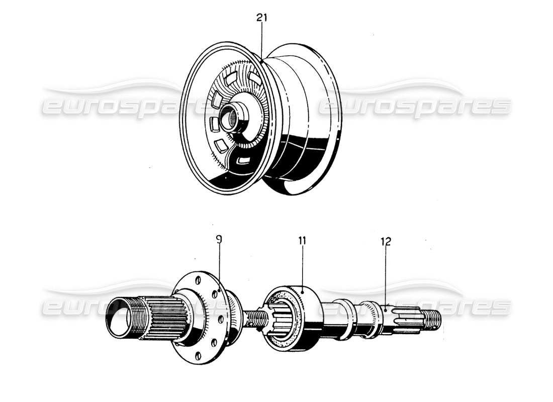 ferrari 275 gtb/gts 2 cam palancas de dirección - modelos lhd diagrama de piezas