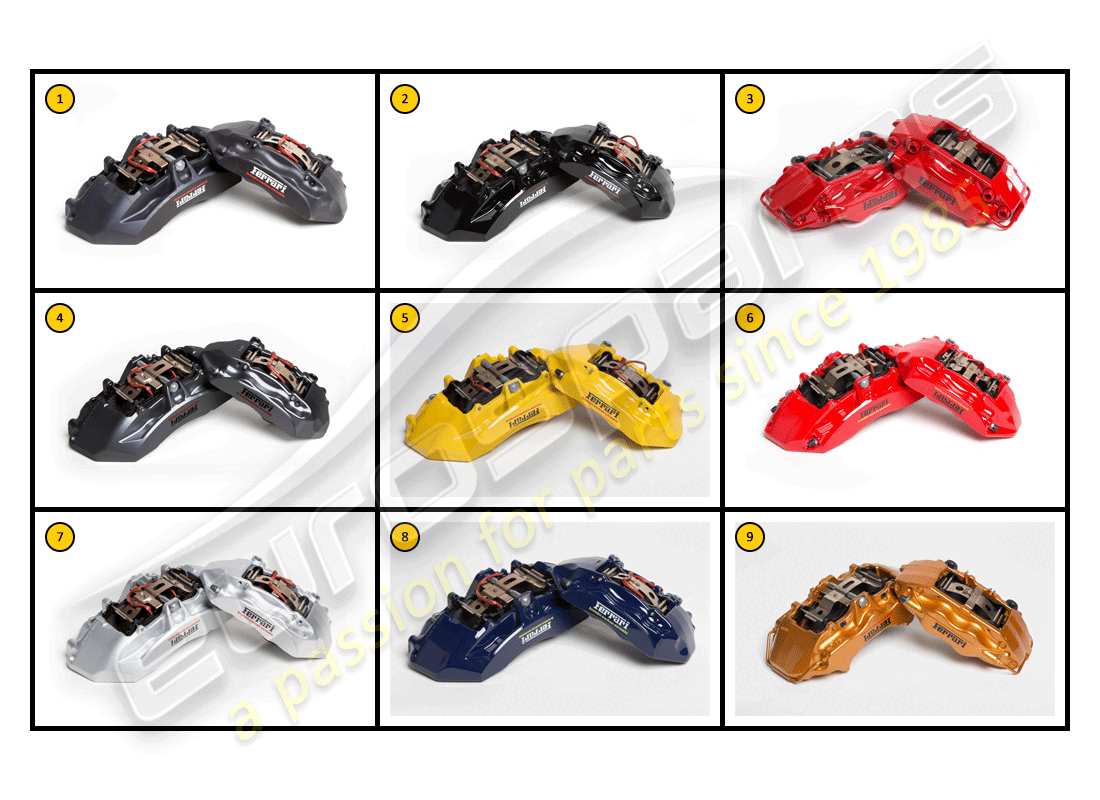 ferrari ff (accessories) exterior - pinzas diagrama de piezas