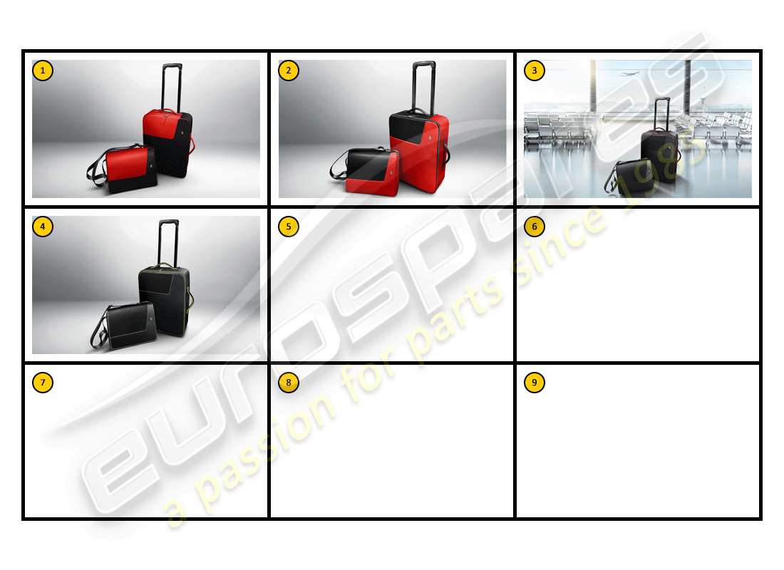 ferrari f430 spider (accessories) equipo - equipaje, diagrama general de piezas