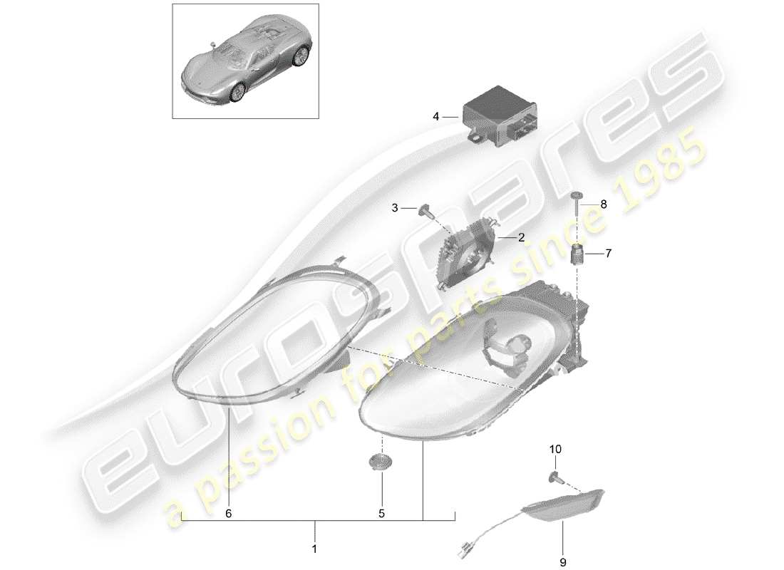 diagrama de pieza que contiene el número de pieza 7pp907357f
