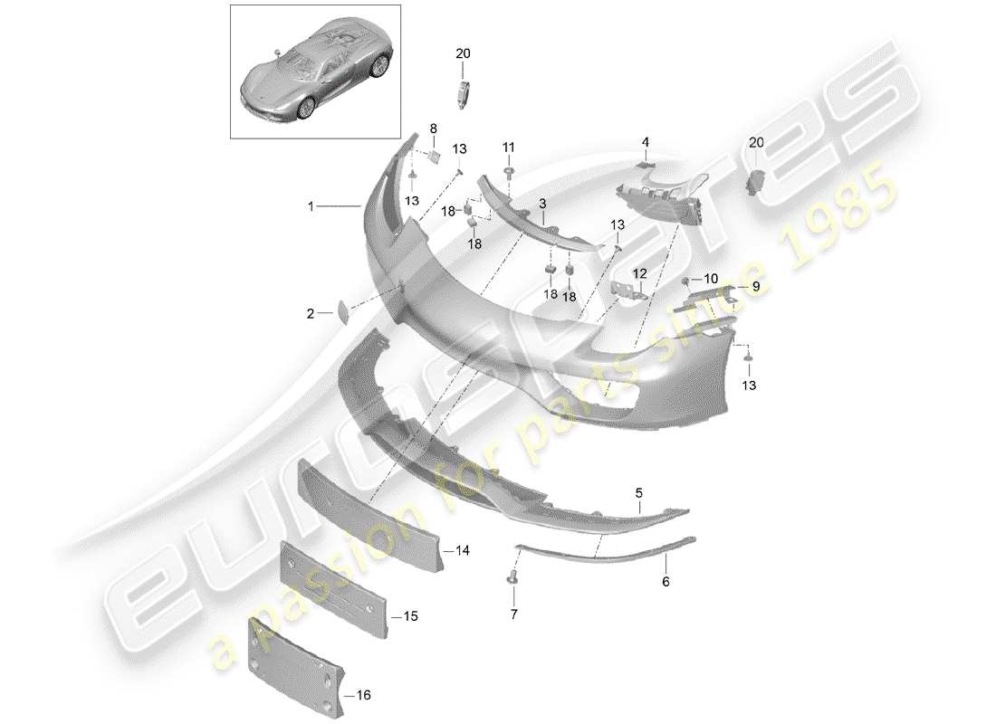 diagrama de pieza que contiene el número de pieza 95b965501b