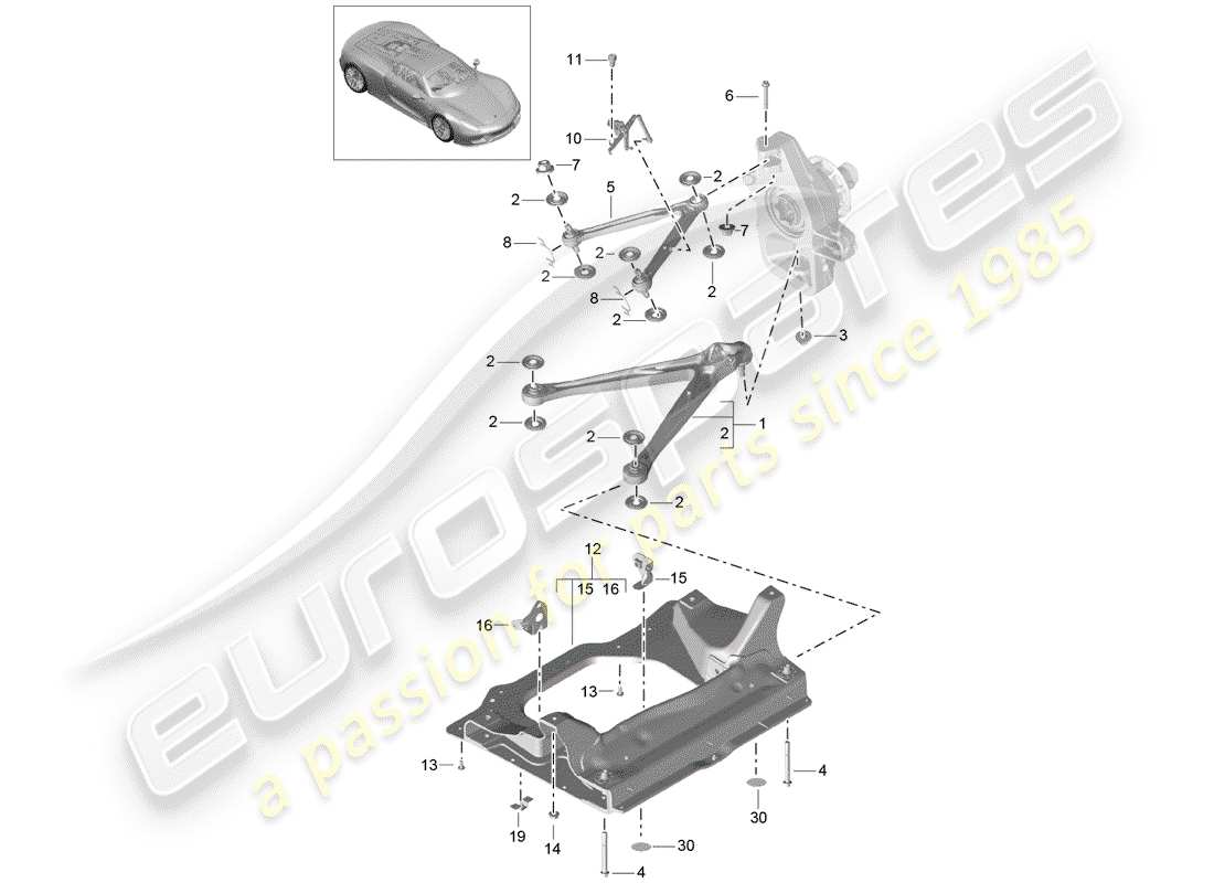 diagrama de pieza que contiene el número de pieza 91850198100