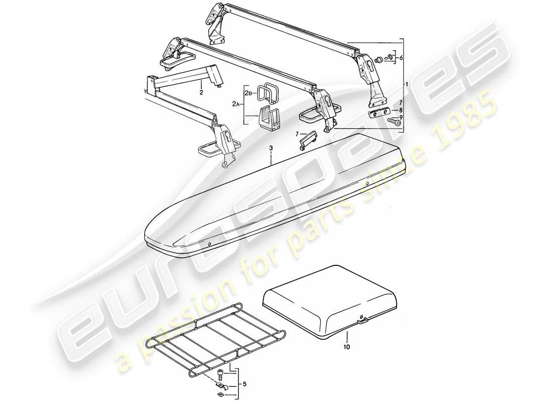 un diagrama de piezas del catálogo de piezas porsche 928