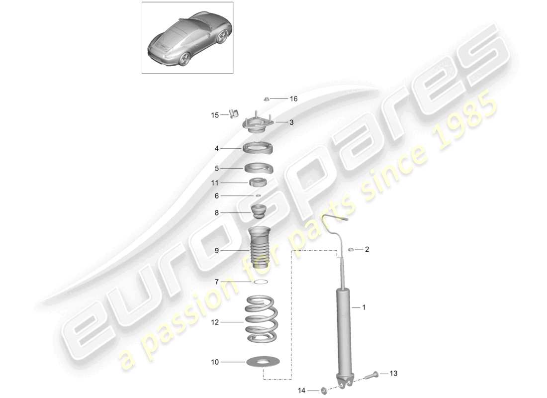 diagrama de pieza que contiene el número de pieza 99161845005