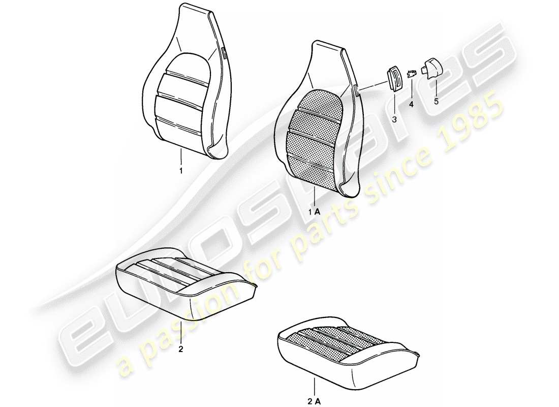 porsche 1983 (928) asiento delantero - cubierta - resistencia calefactor - d - mj 1985>> diagrama de piezas