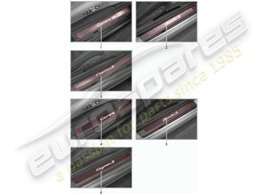porsche 2017 (tequipment 98x/99x) placa de protección - panel de albergue diagrama de piezas
