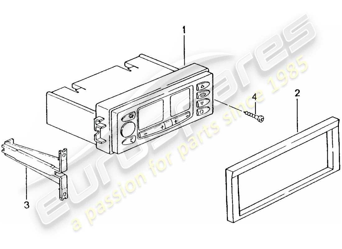 porsche 2005 (996 turbo / gt2) diagrama de piezas del interruptor de control