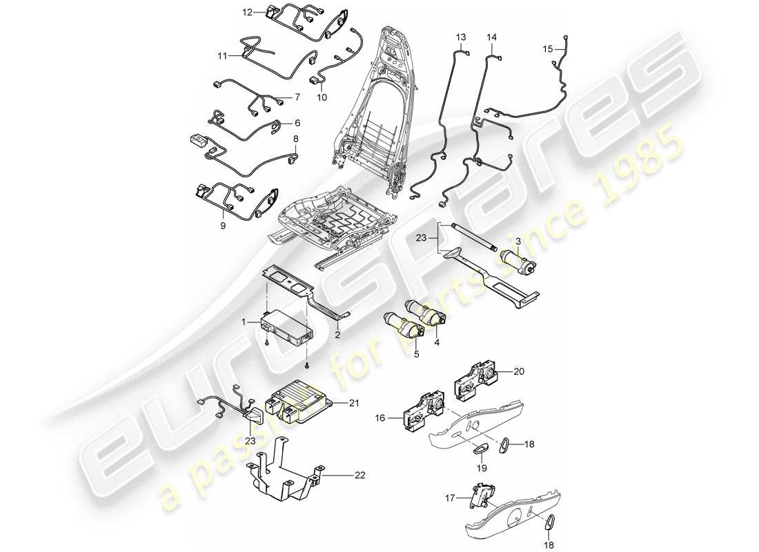 porsche 2012 (997-2) aprovechar diagrama de piezas