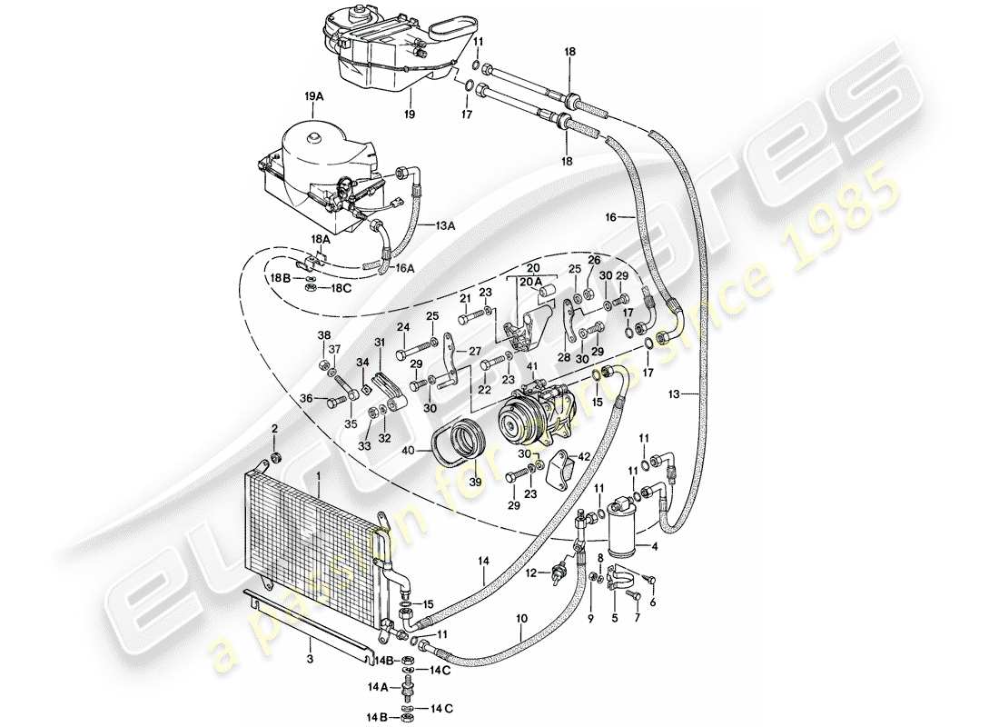 porsche 1977 (924) aire acondicionado - d - mj 1979>> - mj 1979 diagrama de piezas
