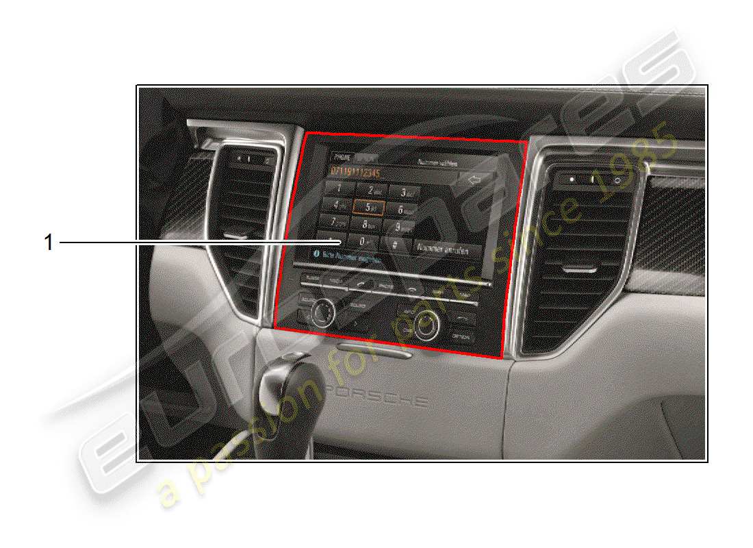 porsche 2015 (tequipment macan) kit de instalación diagrama de piezas