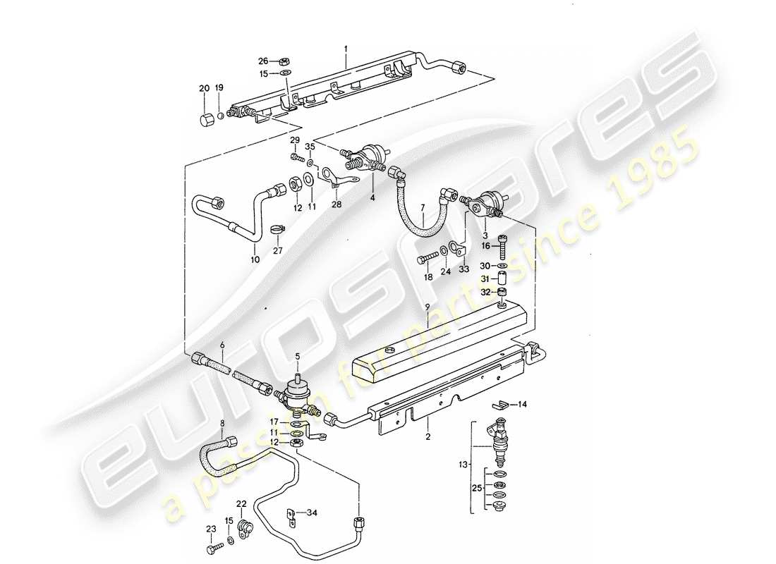 porsche 1994 (928) lh-jetronic - 4 diagrama de piezas