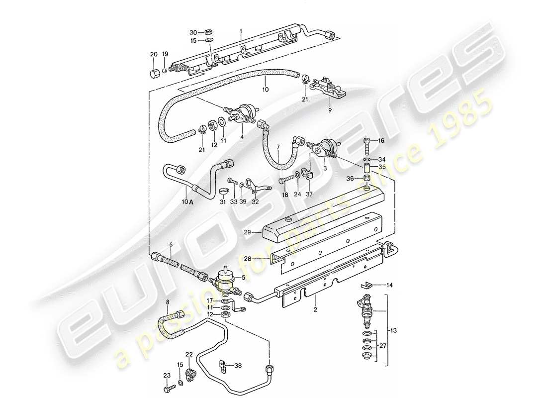 porsche 1990 (928) lh-jetronic - 4 diagrama de piezas