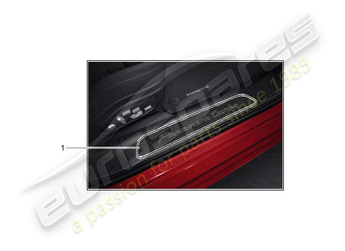 porsche 2012 (tequipment panamera) placa de protección - panel de albergue diagrama de piezas