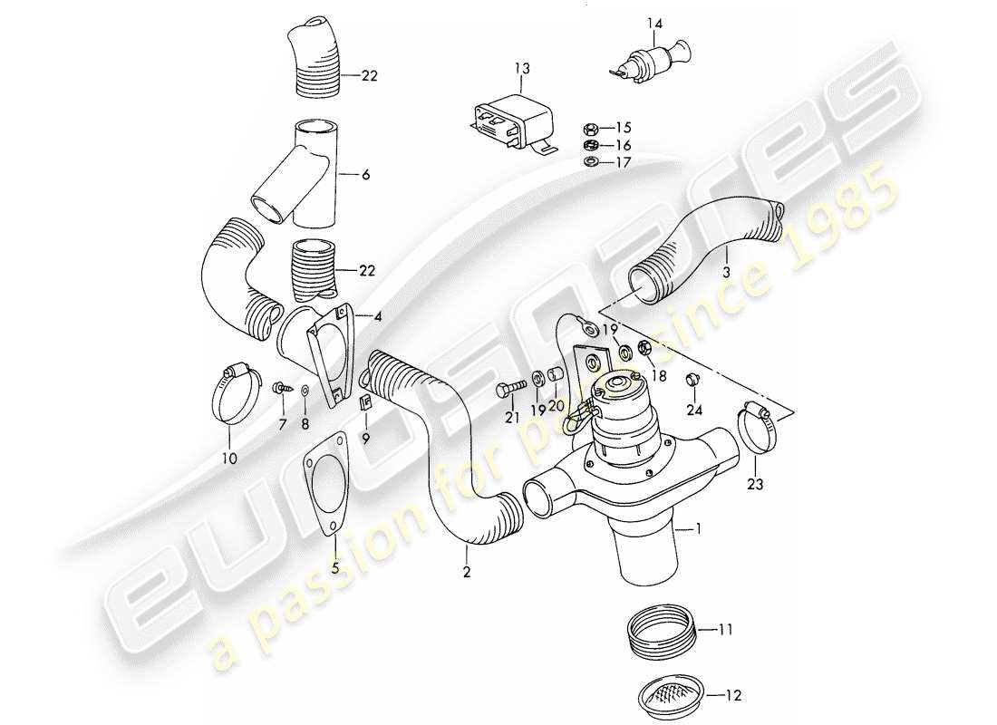 porsche 1968 (911/912) ventilador - -67 - estándar - 68 - - - d >> - mj 1968 diagrama de piezas