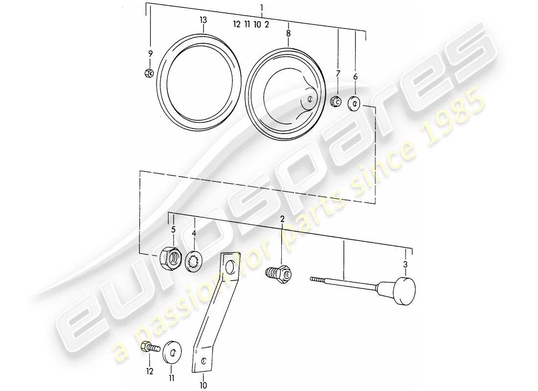 porsche 1963 (356b/356c) valve diagrama de piezas