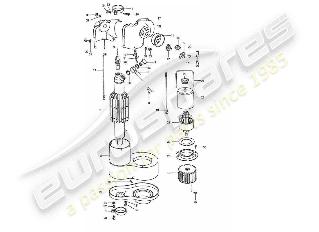 porsche 1977 (911) material de reparación - calentador - d >> - mj 1976 diagrama de piezas
