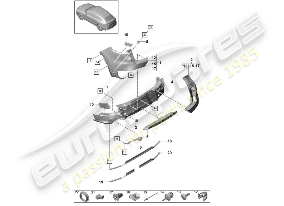 diagrama de pieza que contiene el número de pieza 9y3807417a g2x
