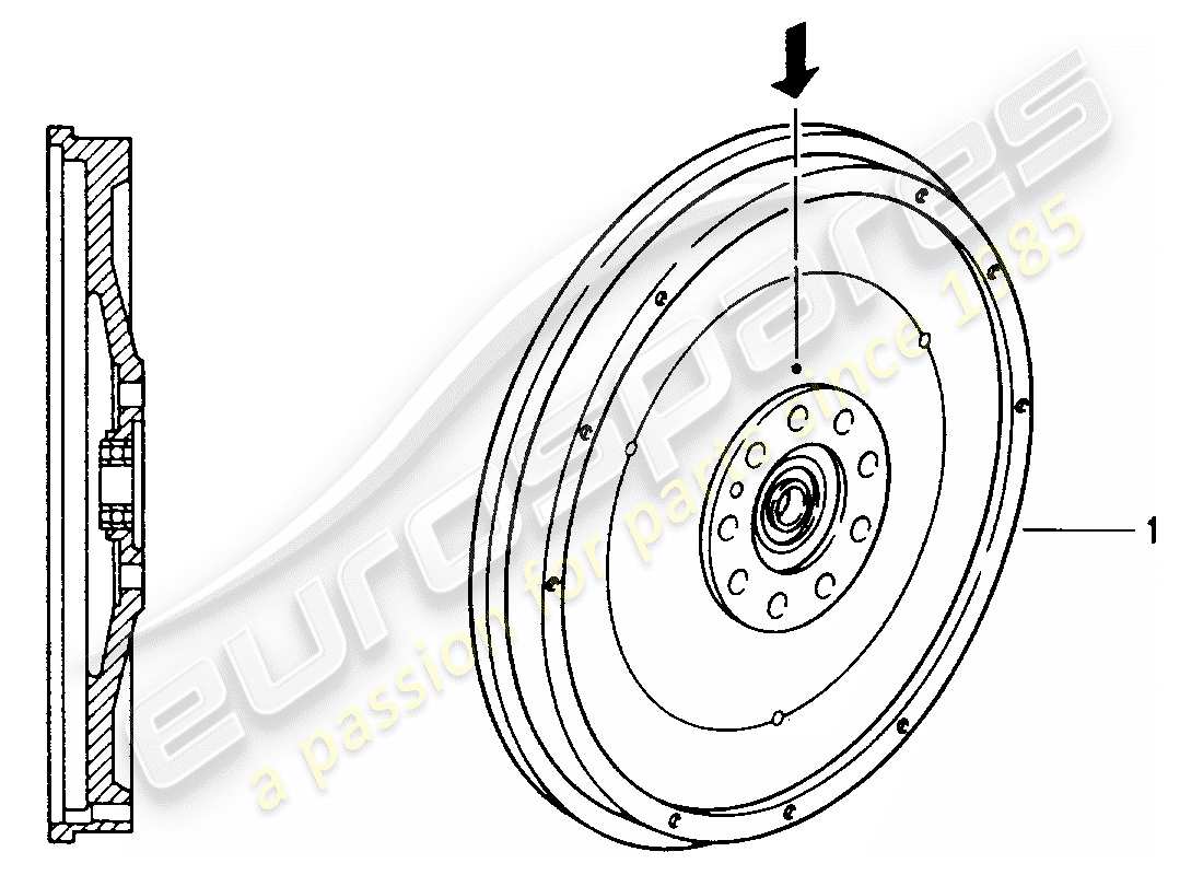 un diagrama de piezas del catálogo de piezas porsche 2005 (refurbished and exchange catalogue)