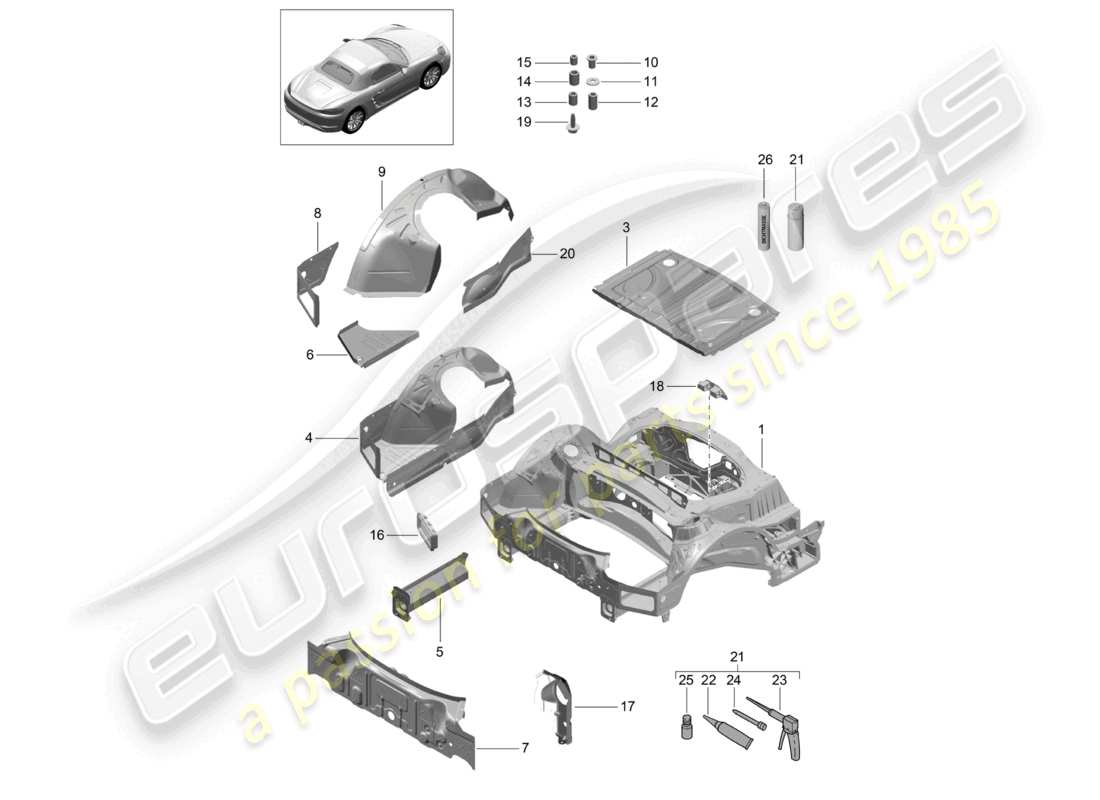 diagrama de pieza que contiene el número de pieza 000 043 210 97