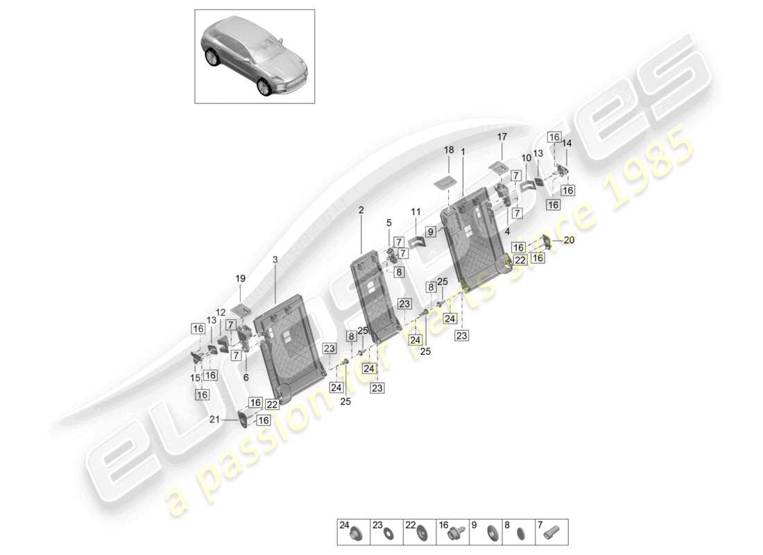 diagrama de pieza que contiene el número de pieza 95b885217a op1