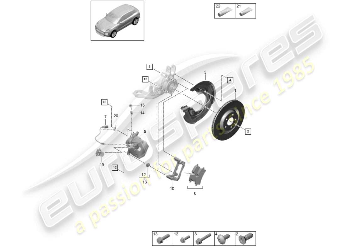 diagrama de pieza que contiene el número de pieza n 01024124