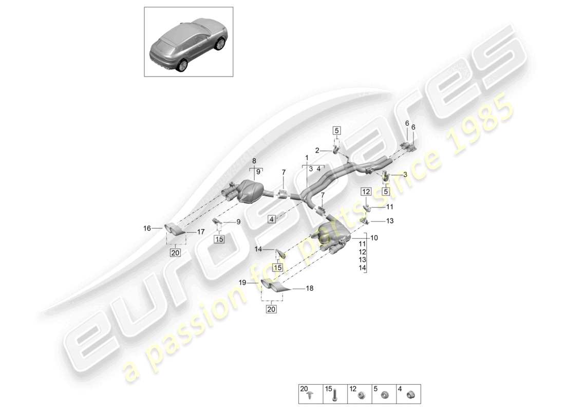 diagrama de pieza que contiene el número de pieza 95b253600cy