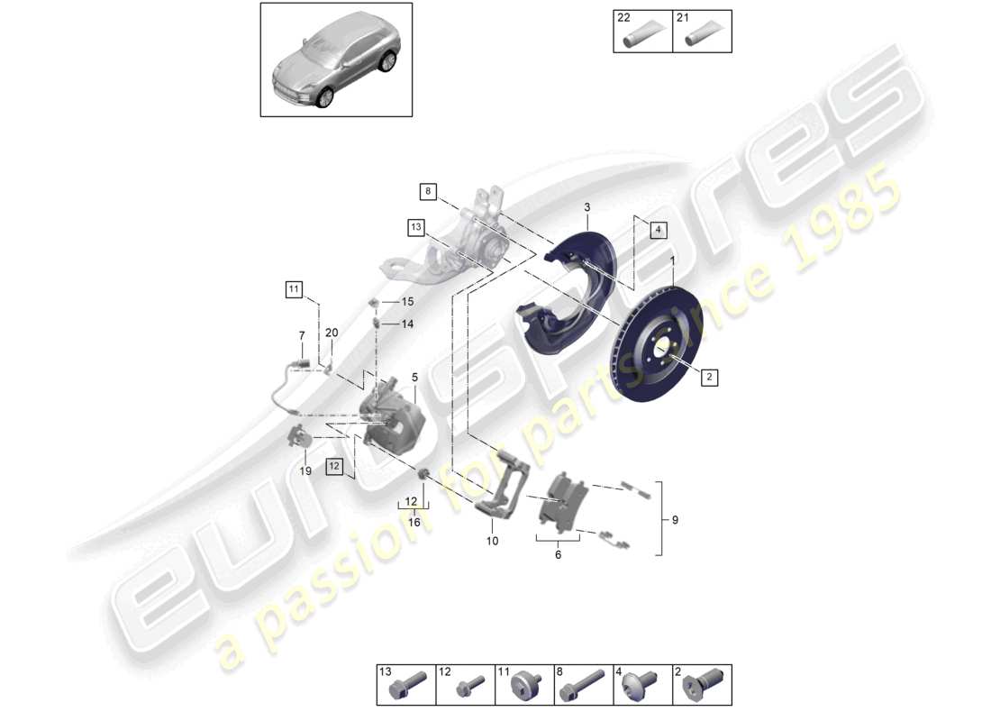 diagrama de pieza que contiene el número de pieza paf911268