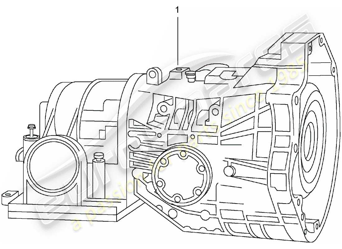 un diagrama de piezas del catálogo de piezas porsche 1981 (refurbished and exchange catalogue)