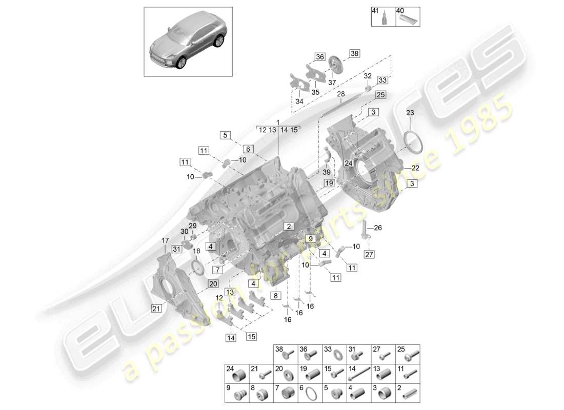 diagrama de pieza que contiene el número de pieza pab103011