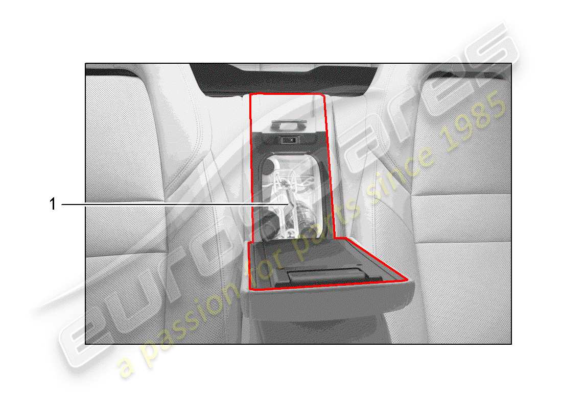 porsche 2012 (tequipment panamera) refrigerador diagrama de piezas