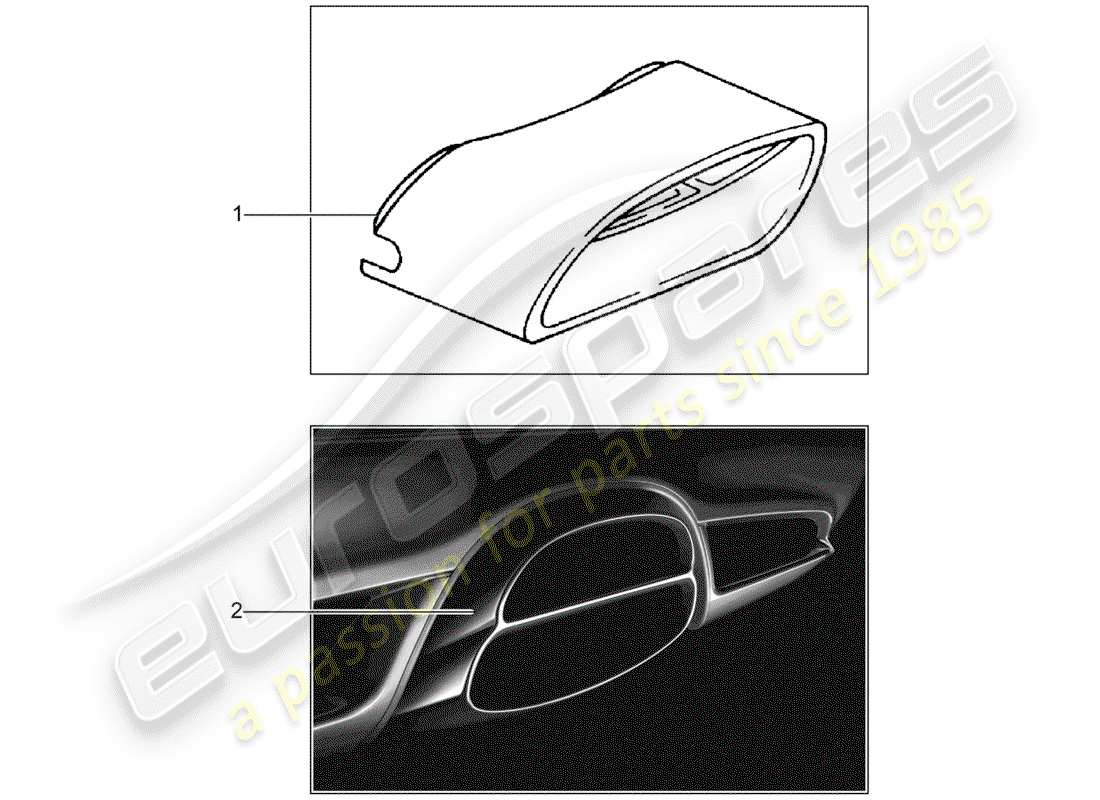 porsche 1993 (tequipment) tubo de escape diagrama de piezas