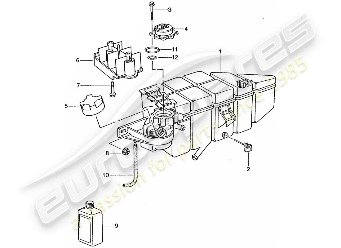 porsche 2003 (996 turbo / gt2) refrigeración por agua 4 diagrama de piezas