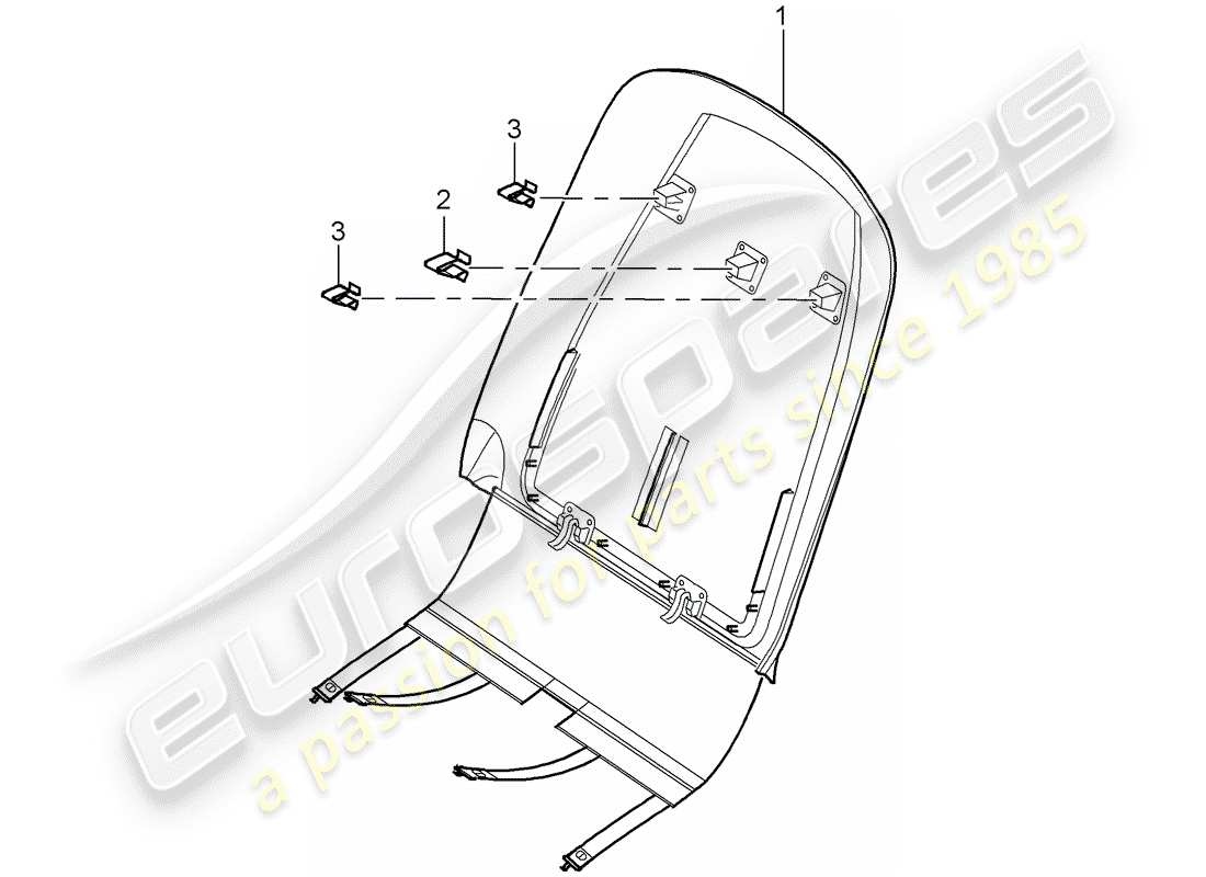 porsche 2006 (cayenne e1 9pa) cubrir diagrama de piezas