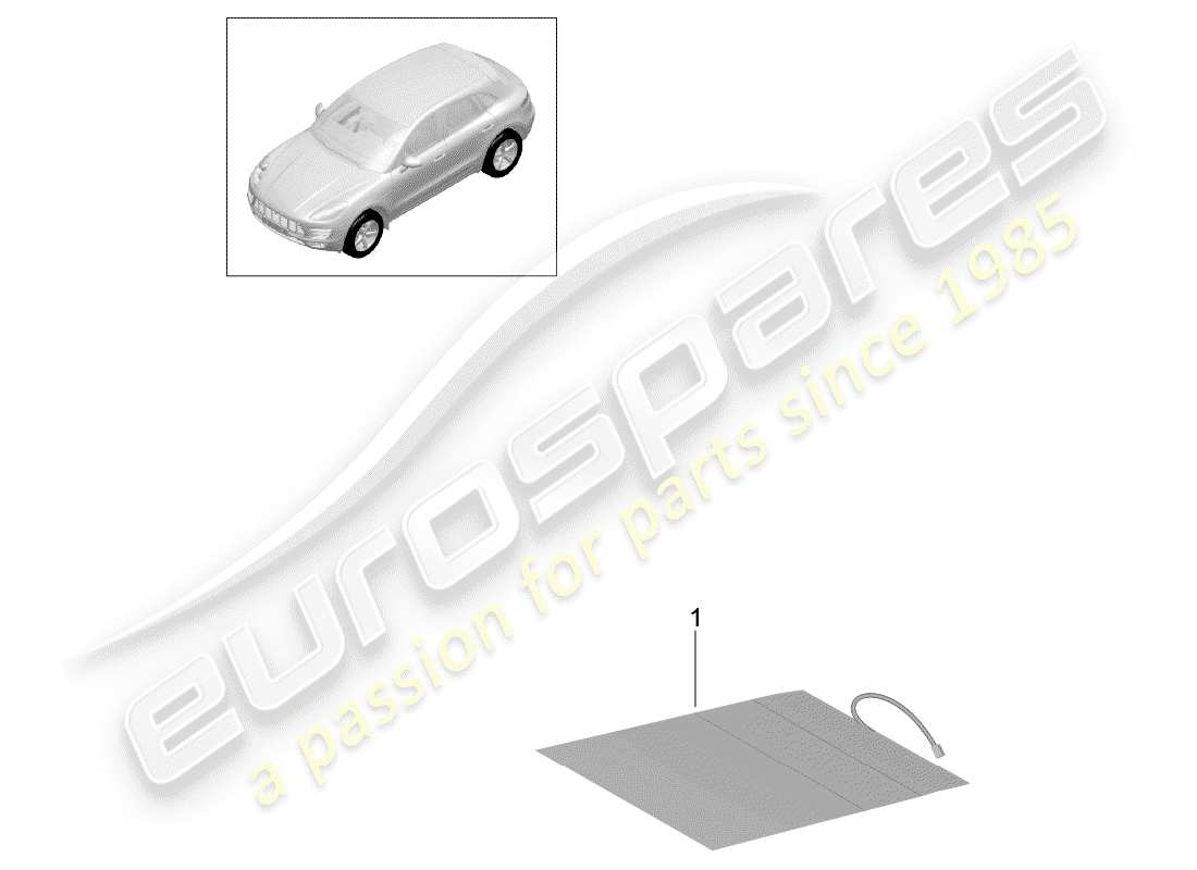porsche 2018 (macan) reconocimiento de ocupante de asiento diagrama de piezas