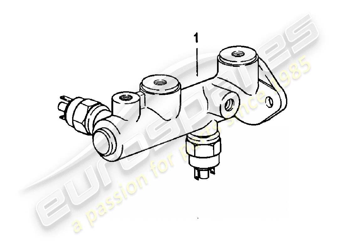 porsche 1982 (924) cilindro maestro del freno diagrama de piezas