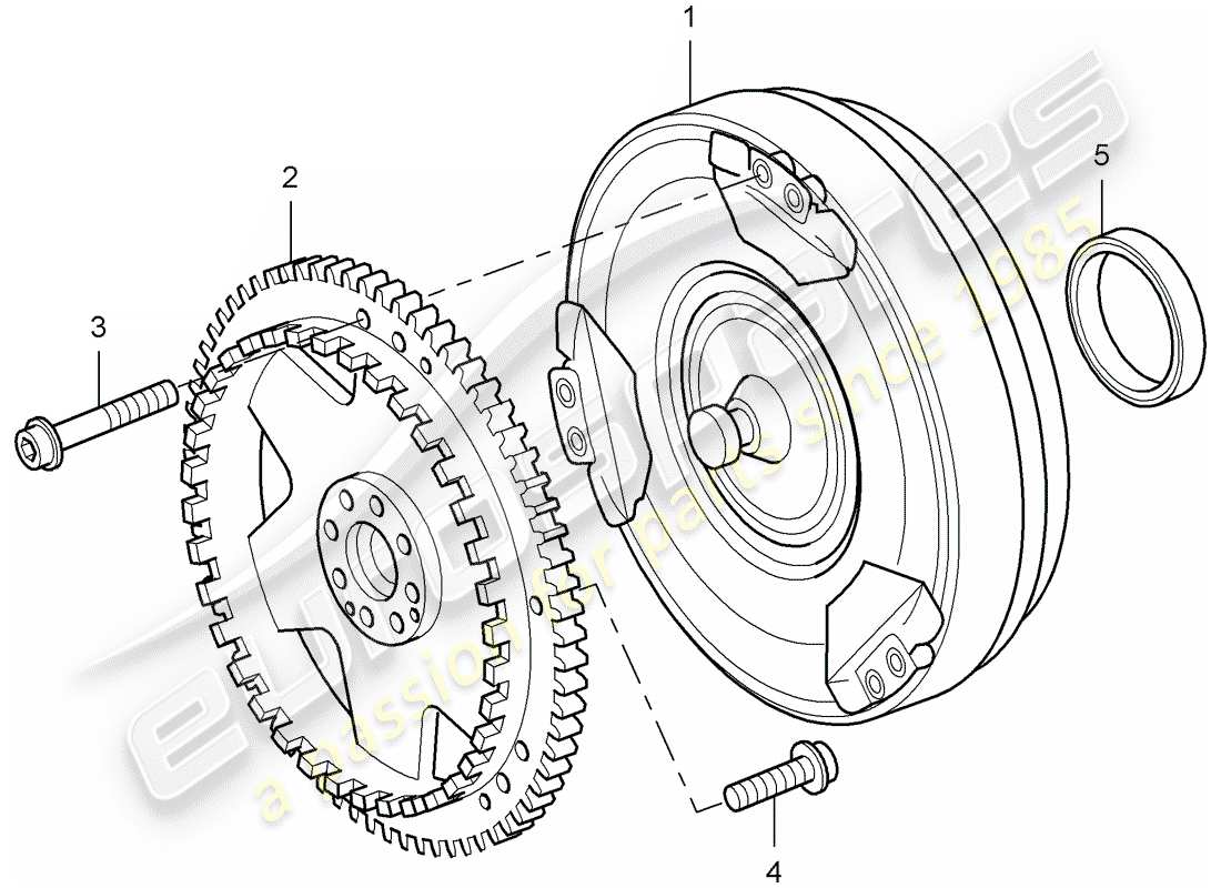 porsche 2003 (cayenne e1 9pa) diagrama de piezas tiptronic