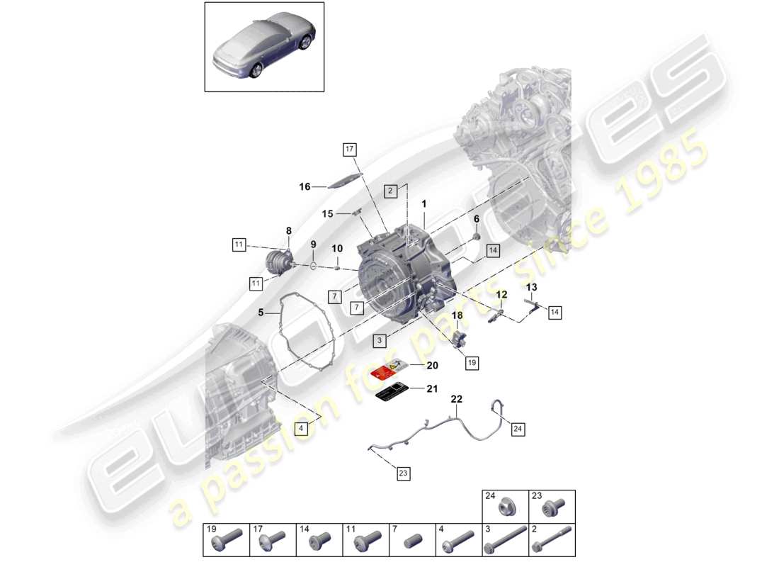 diagrama de pieza que contiene el número de pieza 971901152d